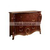 Traditional Italian Wooden Hand Made Five Drawer Chest With Matching Mirror (MOQ=1 SET) thumbnail-4