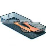 Metal Mesh Drawer Organizer, Silver thumbnail-2