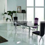 TH319 Cheap Glass Top Dining Table and Chair Sets thumbnail-2