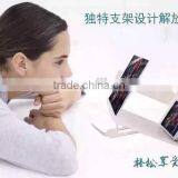2015 New Arrival 3D Enlarged Screen Magnifier For Mobile Phones Fasion Design Stand For Mobile Phone Screen 4.7 Comes to Be 8.2 thumbnail-3