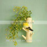 Rustic Decorative Mini Vase Resin Bird Wall Clothes Hooks