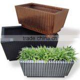High Quality Best Selling Eco Friendly Rectangular Zinc Flower Vase From Viet Nam thumbnail-1