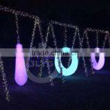 Led Outdoor Furniture Outdoor Garden Plastic Composite Bench Autumn of Circle thumbnail-3