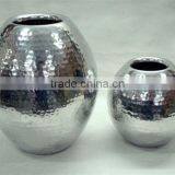 Designer Flower Vases,Hammered Metal Flower Vase,Flower Vases For Home Decoration,Decorative Flower Pots,Vases,Aluminum Vases thumbnail-1