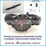 Survival Paracord Bracelet Watch 10-in-1 Rescue Kit thumbnail-6