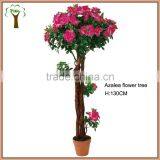4' High Plastic Azalea Blossom Flowering Tree thumbnail-1