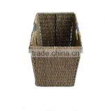 Square Hand Woven Foldable Storage Used Seagrass Basket thumbnail-4