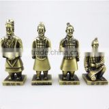 Custom tourist souvenirs antique bronze Terra-Cotta Warriors soldier model