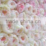 Artificial Silk Ombre Flower Wall With Wood Panel for Wedding Decoration thumbnail-3