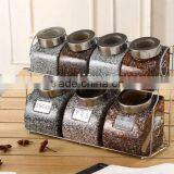 Ceramic Canister Set With Stainless Metal Spoon, Lid & Stand thumbnail-2