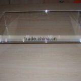 Cheap Acrylic Lucite Clear White tv Stand for Sale thumbnail-2