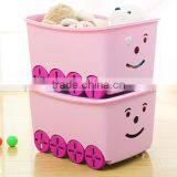 Hot Sale PP Kids' Toy Storage Box With Wheels&lid thumbnail-1