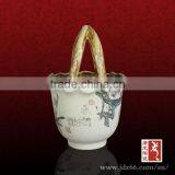 Special Design Excellent Quality Handmade Ceramic Fruit Basket for Home Usage thumbnail-2