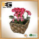 Imitation Water Hyacinth Square Box Flowerpot Hand Woven Garden Planter thumbnail-6