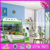 2016 Wholesale Modern Wooden Children Bunk Bedroom Designs W08H043 thumbnail-1