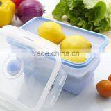 Silicone Tableware Food Grade Microwavable Foldable Silicone Food Container thumbnail-3