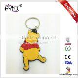 2D Custom Shaped Colourful Soft Pvc Keychain Silicone Key Rings thumbnail-2