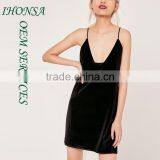 Black Square Neck Velvet Prom Cami Dress Fashion Birthday Party Dresses for Girls of 18 Years Old HSD7631 thumbnail-1