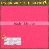 100%POLYESTER LADIES BASE SHIRT GARMENTS DRESS WATERMENLON RED KNITTED JACQUARD FABRIC thumbnail-1