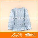 Shinning Silver Long Sleeve Child Casual Wear Leisure Suit Sweatshirt thumbnail-2