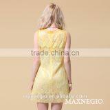 China Supplier Sleeveless Lady One Piece Dress Simple Latest 2015 thumbnail-4