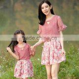 Casual Wears Mommy and Duather Wear t Shirt Family Set Clothes thumbnail-1