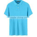 Men's T-shirt in the Summer Comfortable Pure Color Cotton Short Sleeve Polo Shirt thumbnail-3