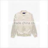 Wholesale Soft Shell Custom Mens Snap Button Up Bomber Jackets thumbnail-2