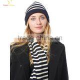 Hot Sale Ladies Winter Knit Cashmere Beanie Hats thumbnail-5