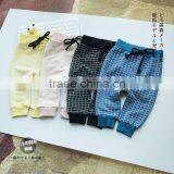 S33294W Kids Fashion Pants for Boys Girls Spring Cotton Fleece Casual Grids Pants thumbnail-1