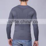Factory Supply Seamless Tighing Bodybuilding Gym t Shirt High Elastic Sport Wear thumbnail-2