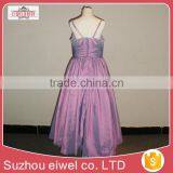 Purple Spaghetti Strap Flower Girl Dress for 10 Years Girl thumbnail-3