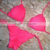 Wholesale Red Scalloped Sexy Bikini thumbnail-1
