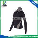 OEM Contrast Color 1/4 Zipper Women Pullover Sweatshirt With Hood thumbnail-3