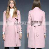 2017 Latest Designs Wholesale Lady Formal Long Spring Korean Women Coat thumbnail-1