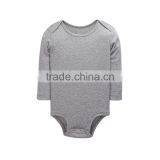 Wholesale Baby Cotton Romper Long Sleeve Blank Baby Onesie thumbnail-1