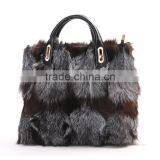 Factory Directly Supply Luxury Fashion Ladies Handbags Real Fox Fur Bag thumbnail-4