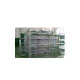 Supermarket 4 - 5 Layer Double Side Wire Mesh Adjustable Steel Shelving