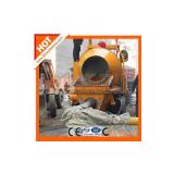 Self loading mobile concrete mixer with pump