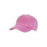 100% Cotton 3D / Flat Embroidery Ladies Baseball Caps , Custom Sports Caps Hats For Girls thumbnail-1