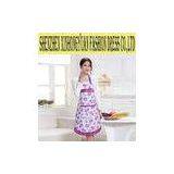 Floral Pattern Chef Cook Uniform Breathable Cotton Aprons With Pockets