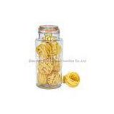 Food Safe Airtight Big hermetic glass storage jars with lids / biscuit glass jar