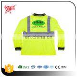 Cheap hi Vis Safety Reflective T-shirt With Long Sleeve and Pockets KF-039 thumbnail-2