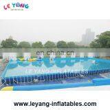 Pvc Metal Steel Frame Swimming Pool / Rectangular Frame Pool