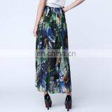 T-SK528 Wholesale Summer Printed Chiffon Bohemian Long Skirt for Women thumbnail-2