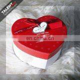 Custom Private Design Heart Shape Art Paper Gift Packing Jewelry Box