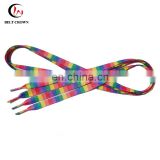 Factory promotional gift polyester custom design sublimation printed shoelaces