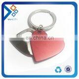 Engraved Logo Heart Shape Keychain