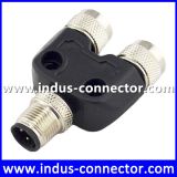 M12 3 4 5 8 12 pin male to female y splitter cable connector underwater function for sensor