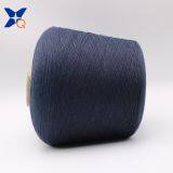 dark blue 0.035 micron stainless steel fine wire twist with Ne32/2ply combed cotton yarn for knitting touchscreen glove-XT11105